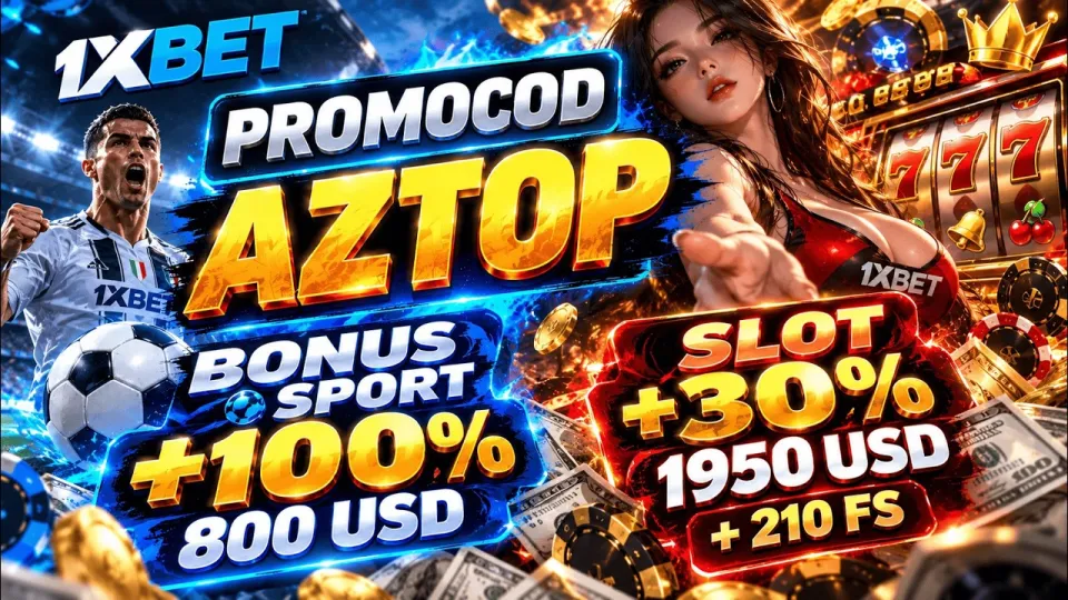 1xbet latest promo code AZTOP unlocks a 100% sport bonus and 210 free spins on your first deposit